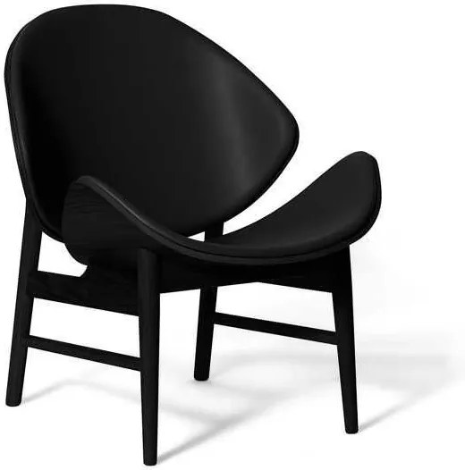 Warm Nordic The Orange fauteuil gestoffeerd Challenger Black zwart