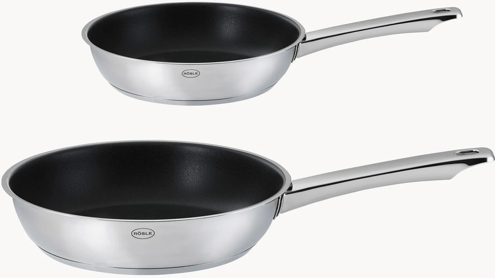 Braadpannen Moments met antiaanbaklaag, 2-delig