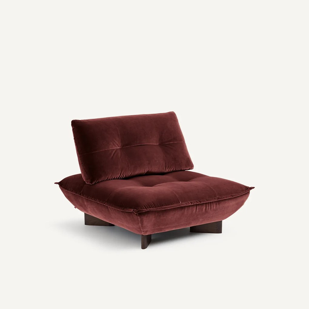 Modulaire fauteuil in fluweel, KAORI