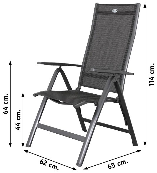 Hartman verstelbare tuinstoel Roma