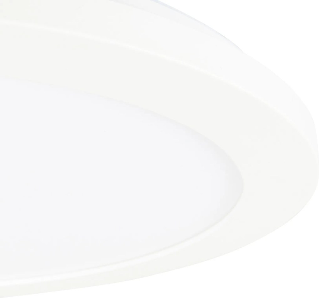 Plafonnière wit 30cm incl. LED 3-staps dimbaar IP44 - Steve