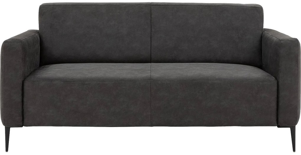 Goossens  Key West antraciet, micro leer, 2,5-zits, modern design