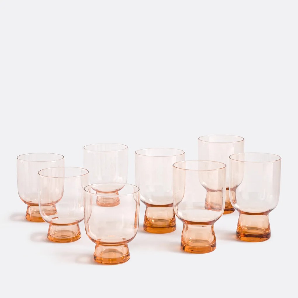 Set van 4 gekleurde wijnglazen, Helly