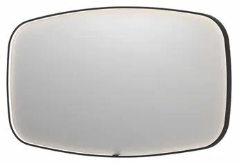 INK SP31 spiegel - 140x4x80cm contour in stalen kader incl dir LED - verwarming - color changing - dimbaar en schakelaar - mat zwart 8409870