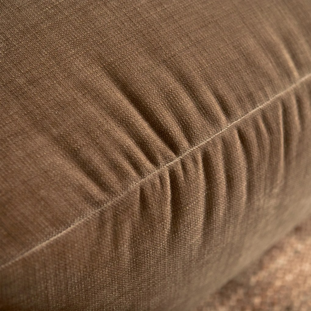 Beige Hoekbank Met Chaise Longue Links