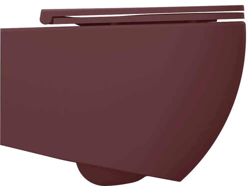 Sapho Infinity randloos toilet 53x36,5cm mat rood