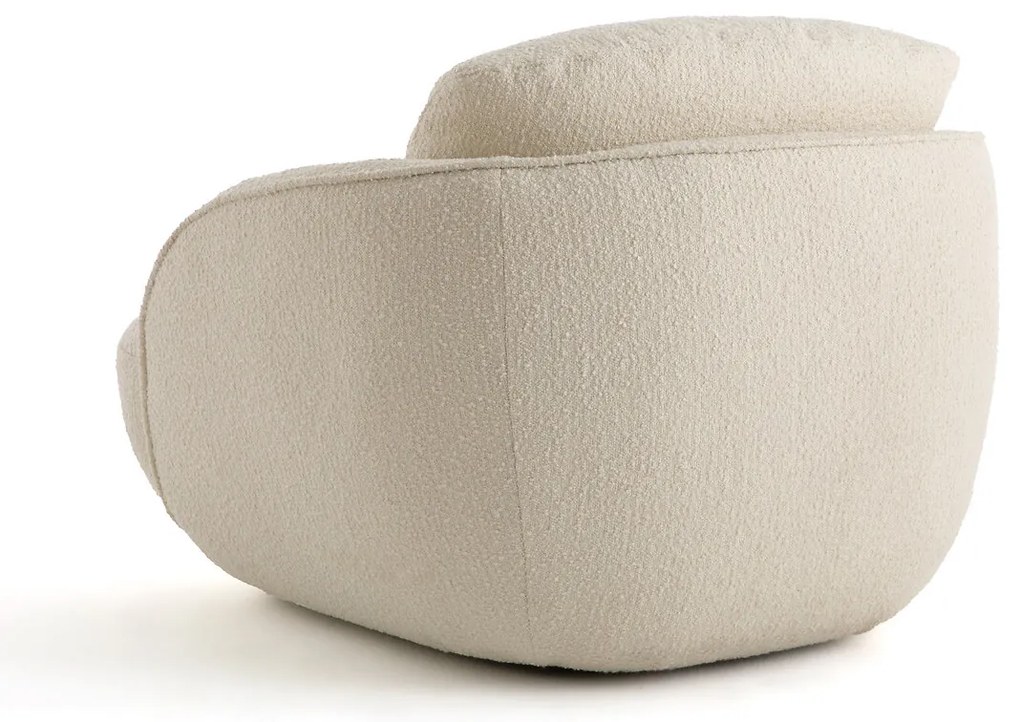 Ronde XL-fauteuil in bouclé, Alpine