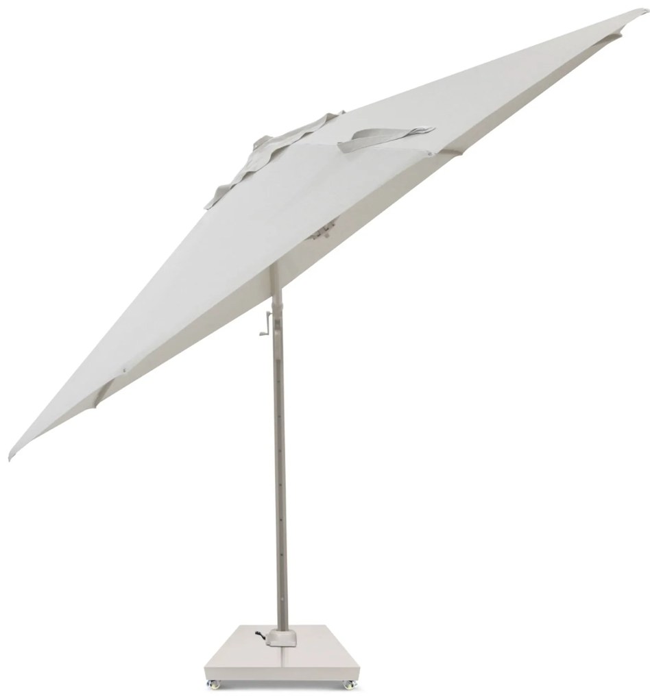 Zweefparasol  3.5m S2 Excellent (incl. voet + hoes) Taupe-naturel-bruin Camello Luna
