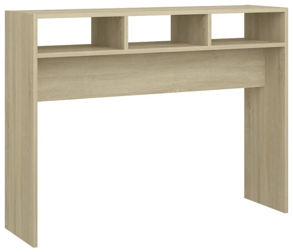 vidaXL Wandtafel 105x30x80 cm spaanplaat sonoma eikenkleurig