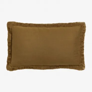 Rechthoekig Kussen 30x50 Cm Van Soncey-katoen Bruin – Zand - Sklum