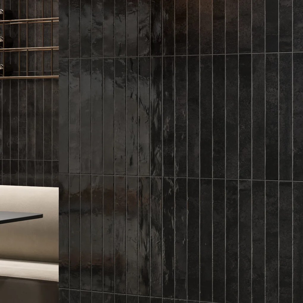 Valence Vista wandtegel texas 4.5x45cm zwart