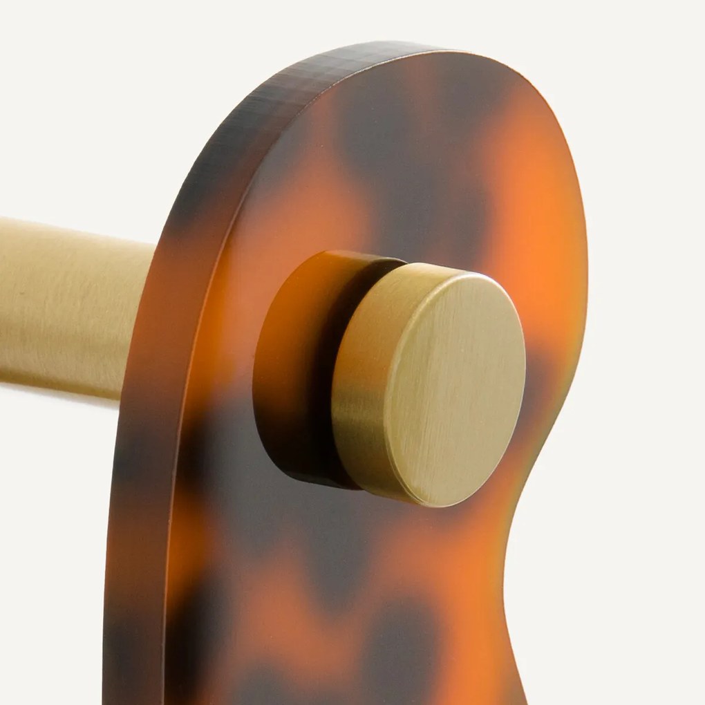 Set van 3 kapstokken in gekleurd acetaat, Paula