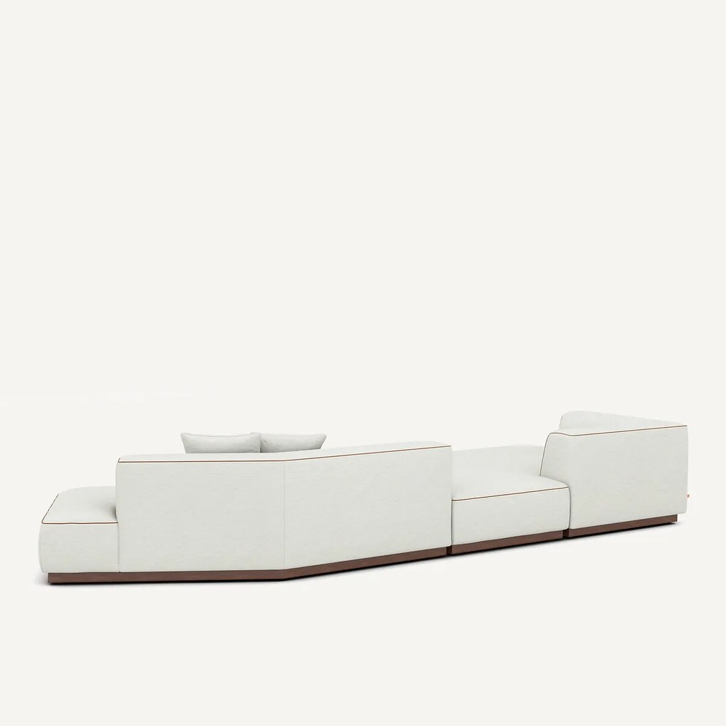 Open hoekbank links XL keperstof, JACOPO