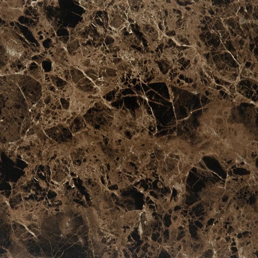 Ronde Salontafelset Bruin Emperador Marmer Look