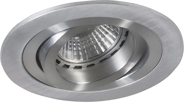 Smart moderne inbouwspot staal incl. Wifi GU10 lichtbron - Rondoo