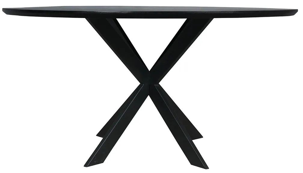 Starfurn Ferris Ronde Eettafel Zwart Eiken 150 Cm - 150 X 150cm.