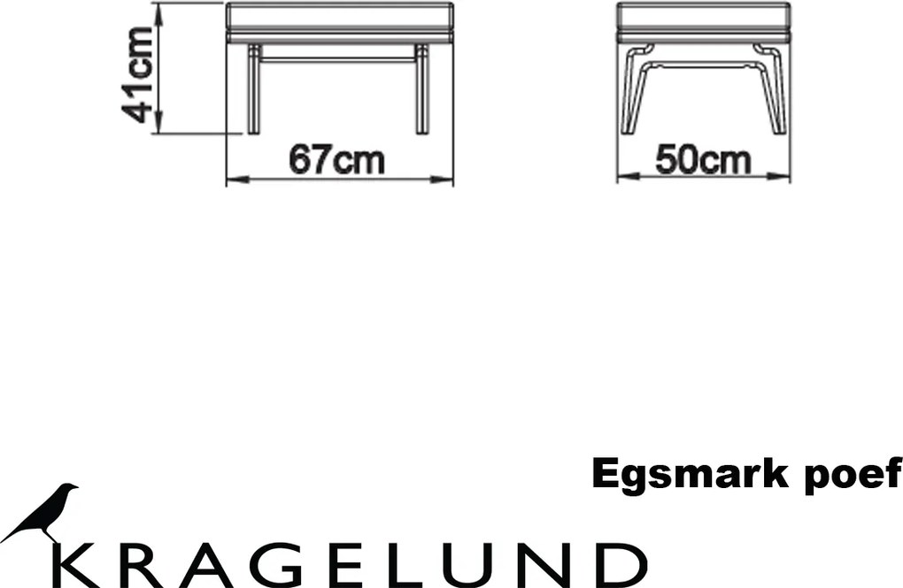 Scandinavische Hocker Met Eiken