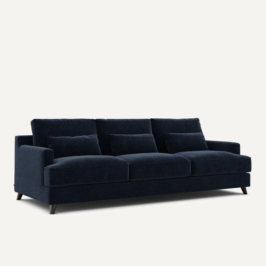 Sofa 3- of 4-zits, chenille fluweel, Alwine