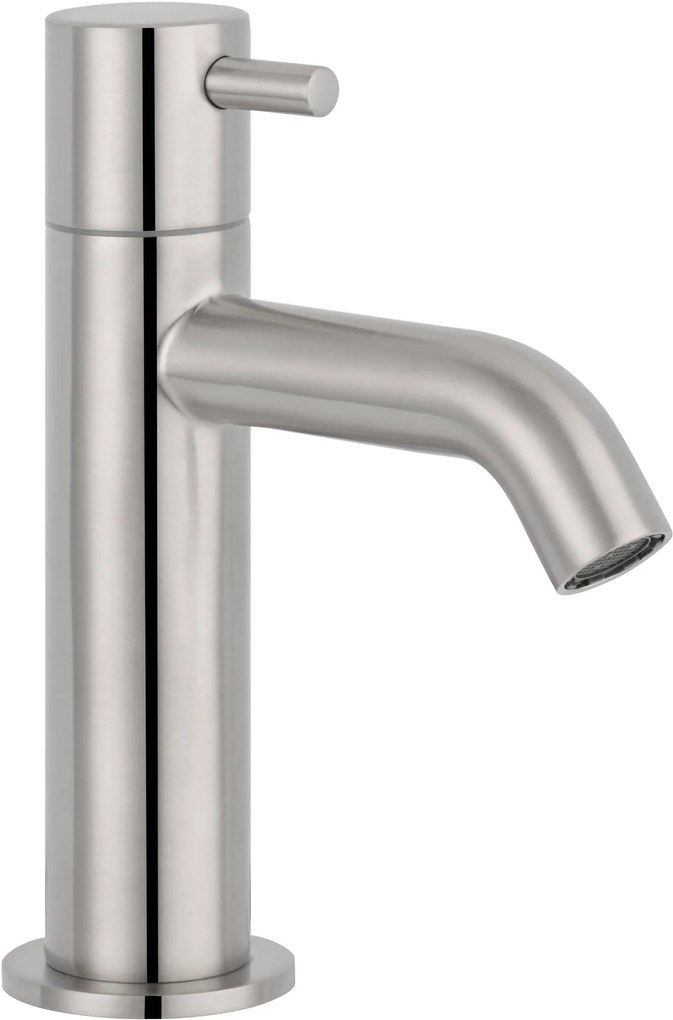 Saqu Eurotrend fonteinkraan met greep geborsteld nikkel PVD-coating