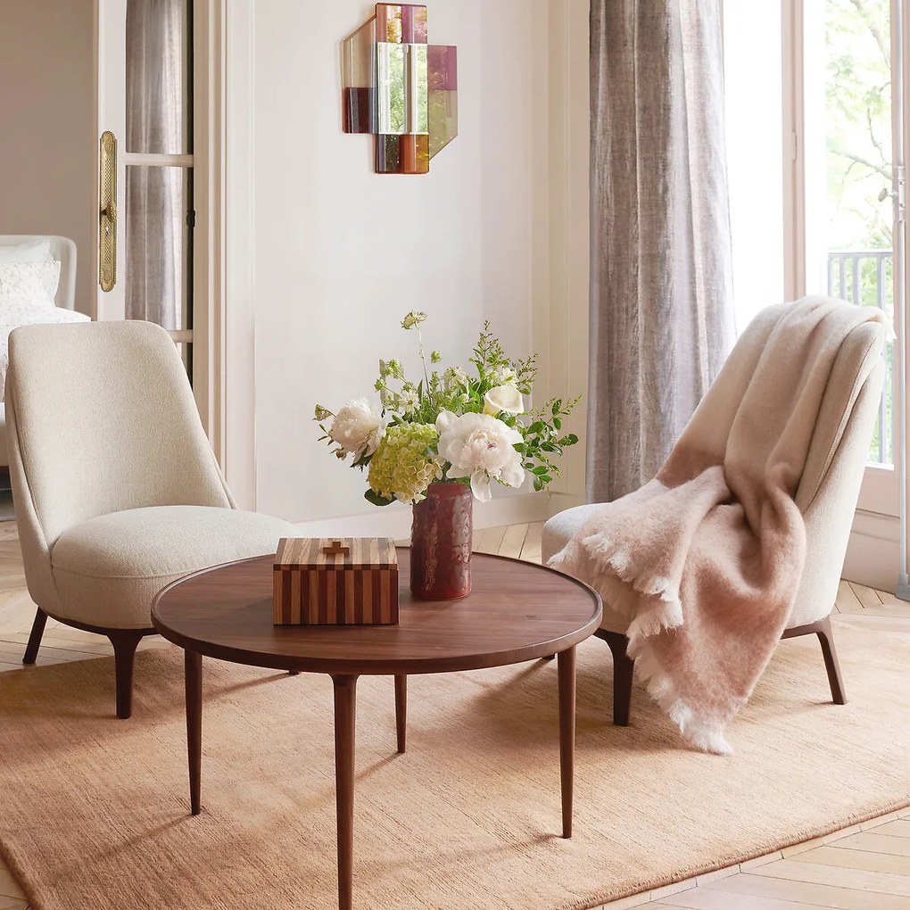 Bicolor plaid, wol en polyamide, Tzara