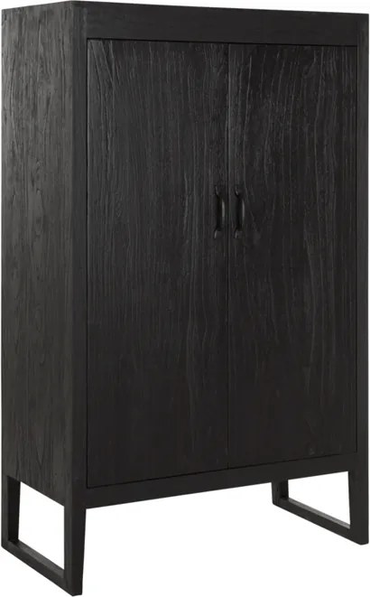 Must Living Black Jack Zwart Houten Wandkast - 88x46x142cm.