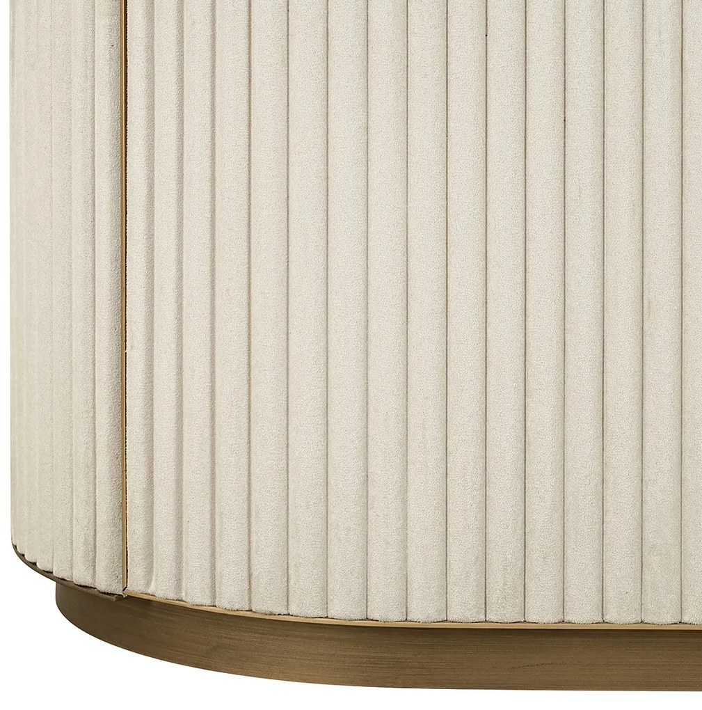 Richmond Interiors Tivoli Open Wandkast Beige Goud - 100x45x197cm.