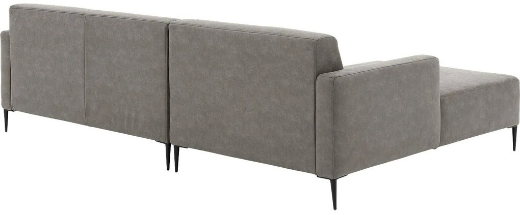 Goossens Key West grijs, micro leer, 2,5-zits, modern design