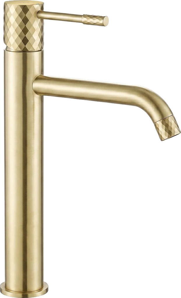 Wastafelkraan Rea Lungo Diamond Brush Gold High