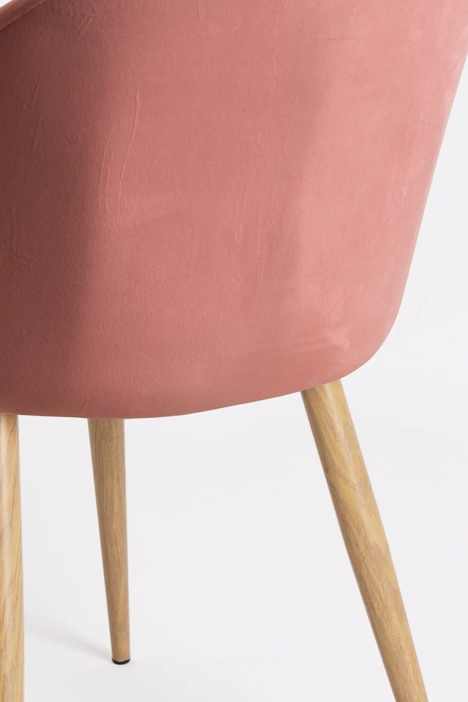 Set 4 fluwelen Vint Stoelen