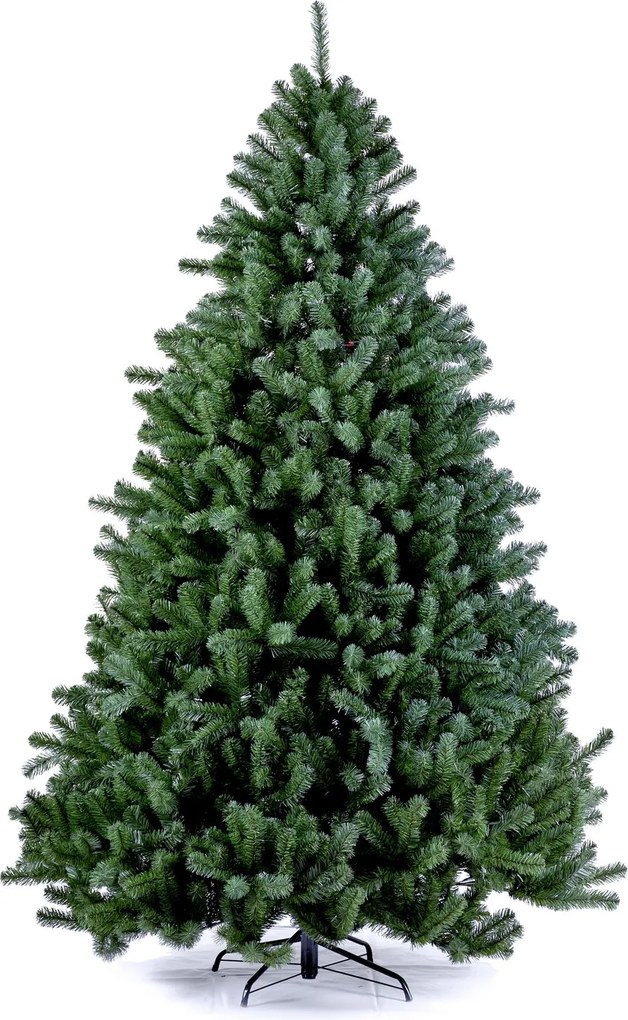 Boston kunstkerstboom - 180 cm - groen - Diameter 119 cm - 1.295 tips - metalen voet
