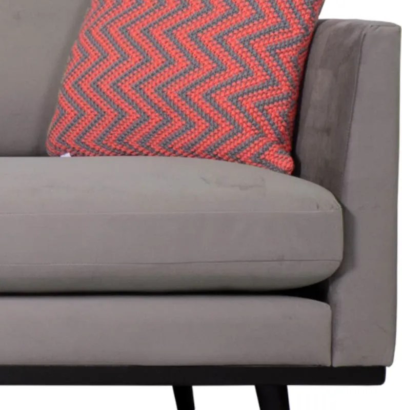 Loungebank Odissi chaise longue links - velours Brunei taupe 04 - 1,60 x 2,58 mtr breed