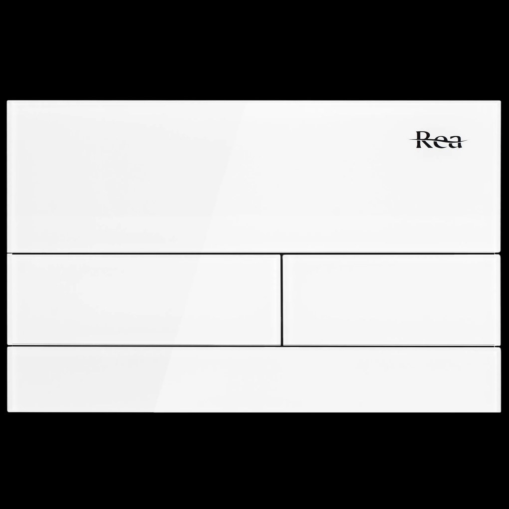 Drukknop voor WC-muurinstallatie K011A-Q Rea T White Glass