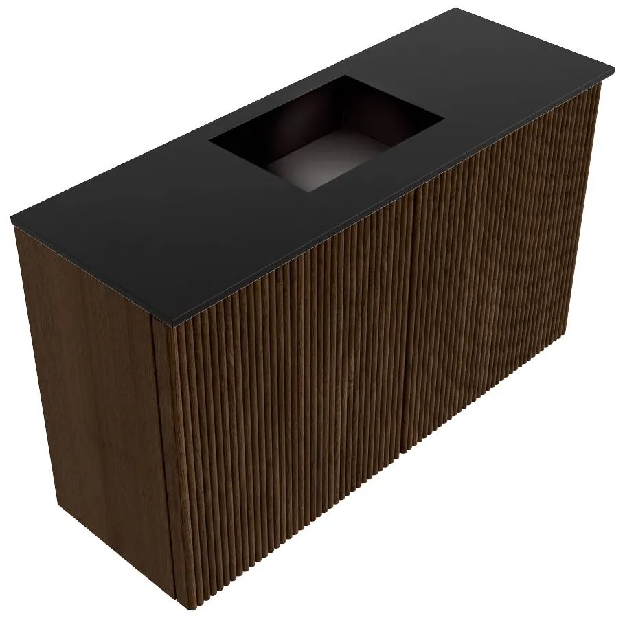 Mondiaz Joya 70cm toiletmeubel walnut met wastafel faye midden 1 kraangat urban