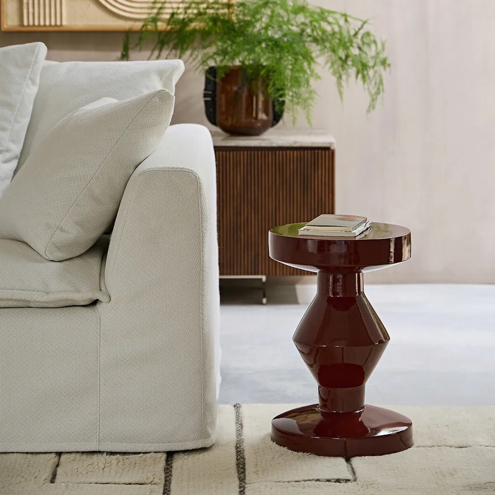 Bijzettafel van gelakt ijzermetaal Brion