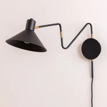 Lizz Wandlamp Zwart - Sklum