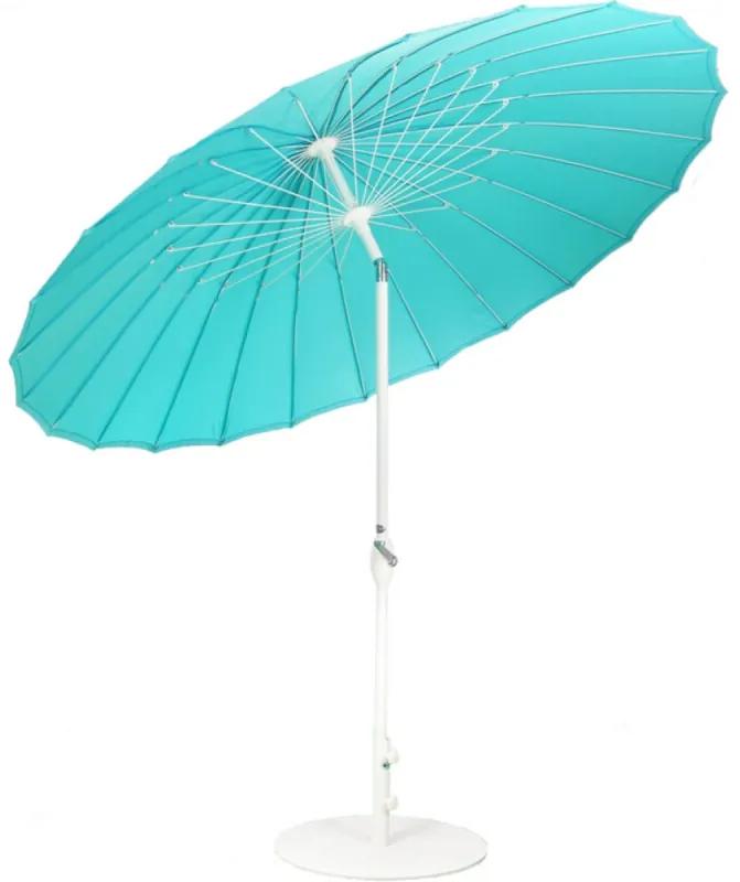 SORARA Shanghai Stokparasol â€“ Oceaan Blauw â€“ Ã˜ 260 cm - Slinger- en Knikmechanisme â€“ Rond Waarom is een a href=https://www.bol.com/nl/i/-/N/13027/ target=_blank"parasol/a onmisbaar in de tuin