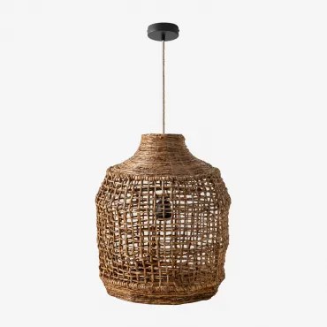 Plafondlamp Arantxa Natuurlijk - Zwart & Ø35 Cm Arantxa - Sklum