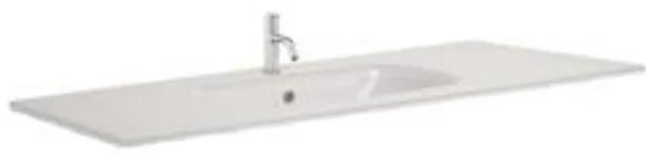 Crosswater Glide II Wastafel inbouw - 100x45cm - 1 kraangat - glas - Ice White GL1011SIW