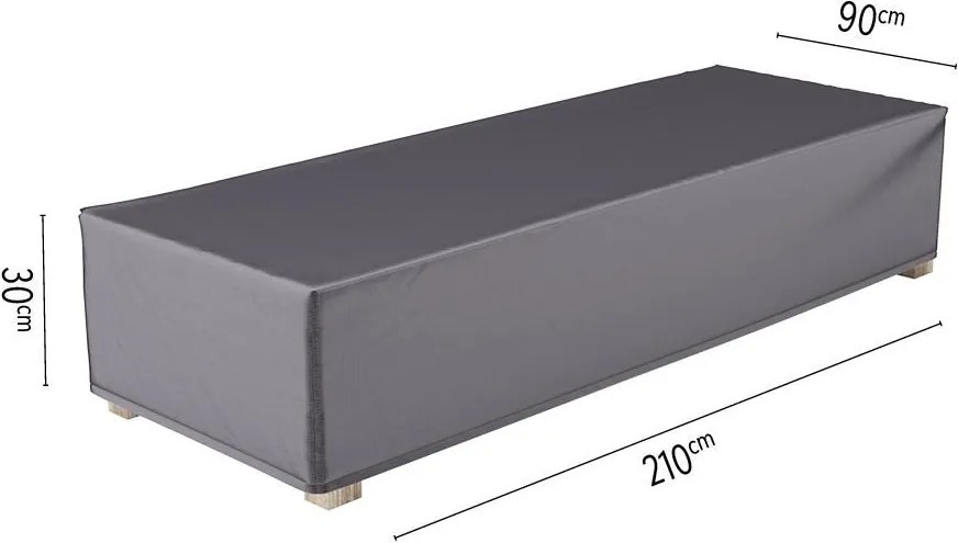 Platinum Aerocover loungebedhoes - Ademende hoes voor loungebed tot een lengte van 210cm