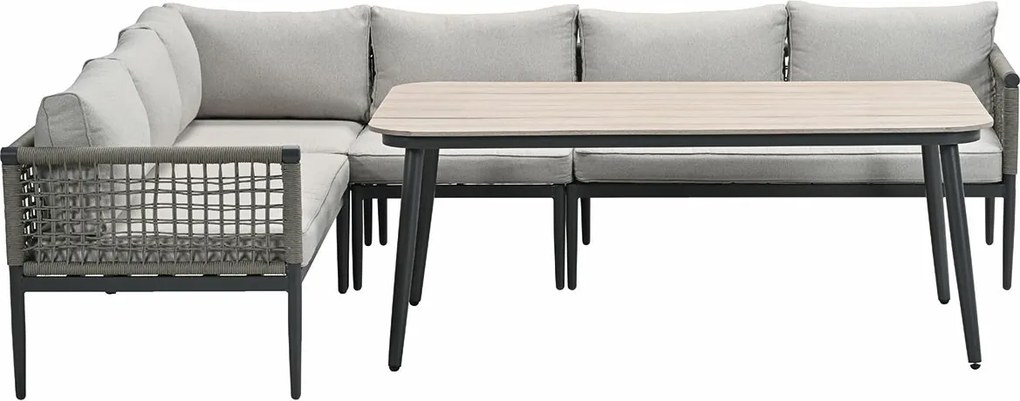 Garden Impressions Burela lounge dining set 5-delig links - taupe