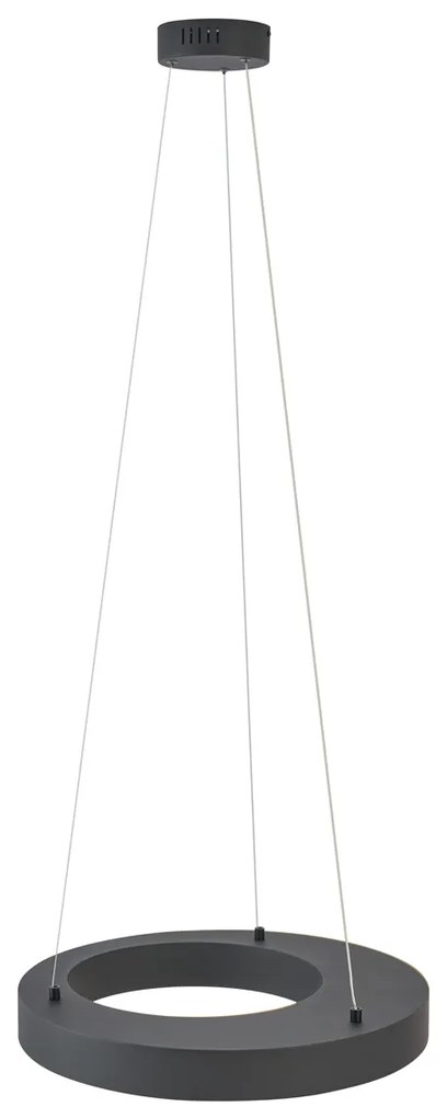 Moderne hanglamp zwart 50cm incl. LED 3-staps dimbaar - Organici