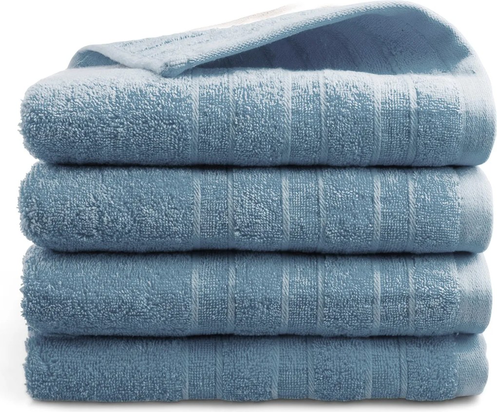 Handdoek DoubleLife Recycled Cotton Collectie – 4 stuks – 50×100 – cashmere blue
