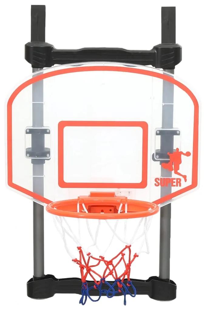 vidaXL Kinderbasketbalset voor deur verstelbaar