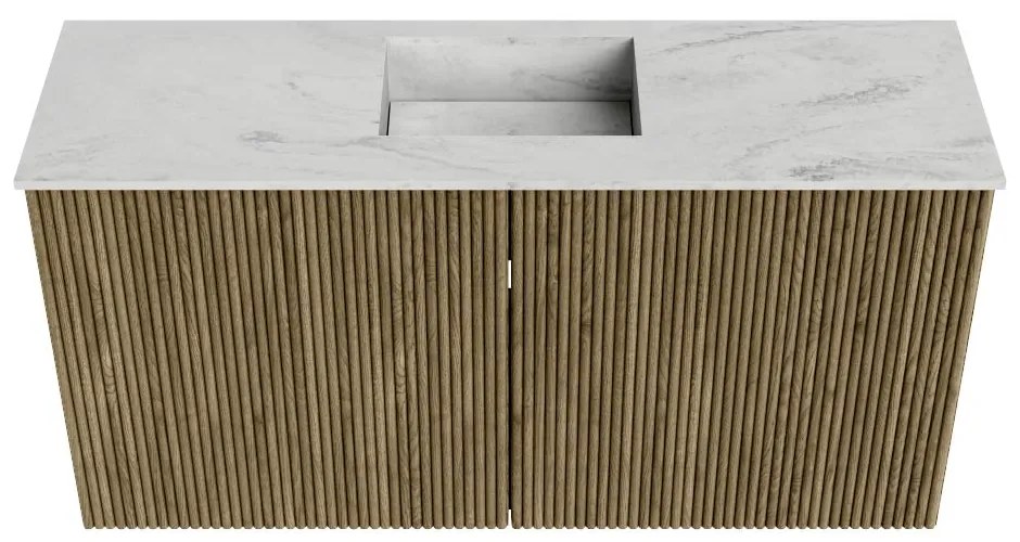 Mondiaz Joya DLux 80cm toiletmeubel dusk met wastafel faye midden zonder kraangat opalo
