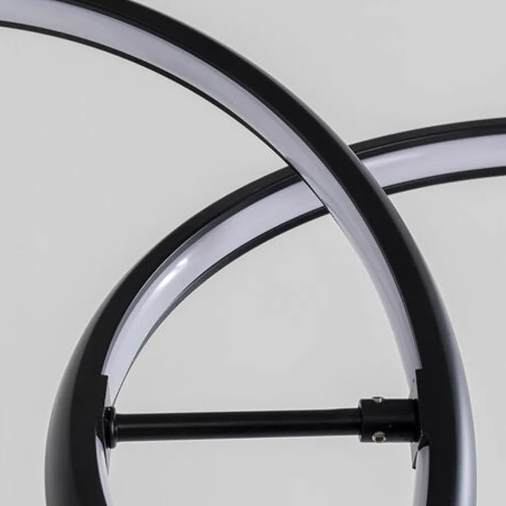 Design Hanglamp Zwarte LED Ringen