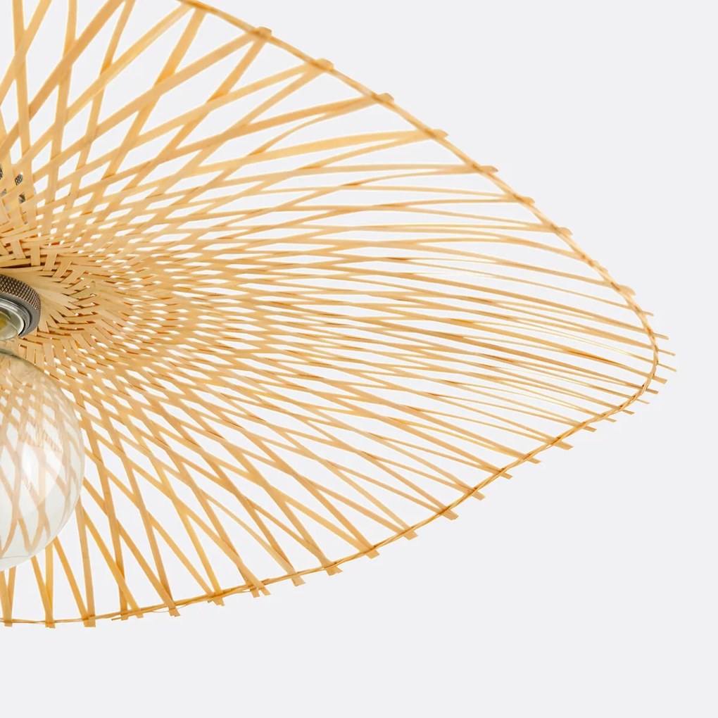 Luchtige hanglamp in bamboeØ50 cm, Ezia