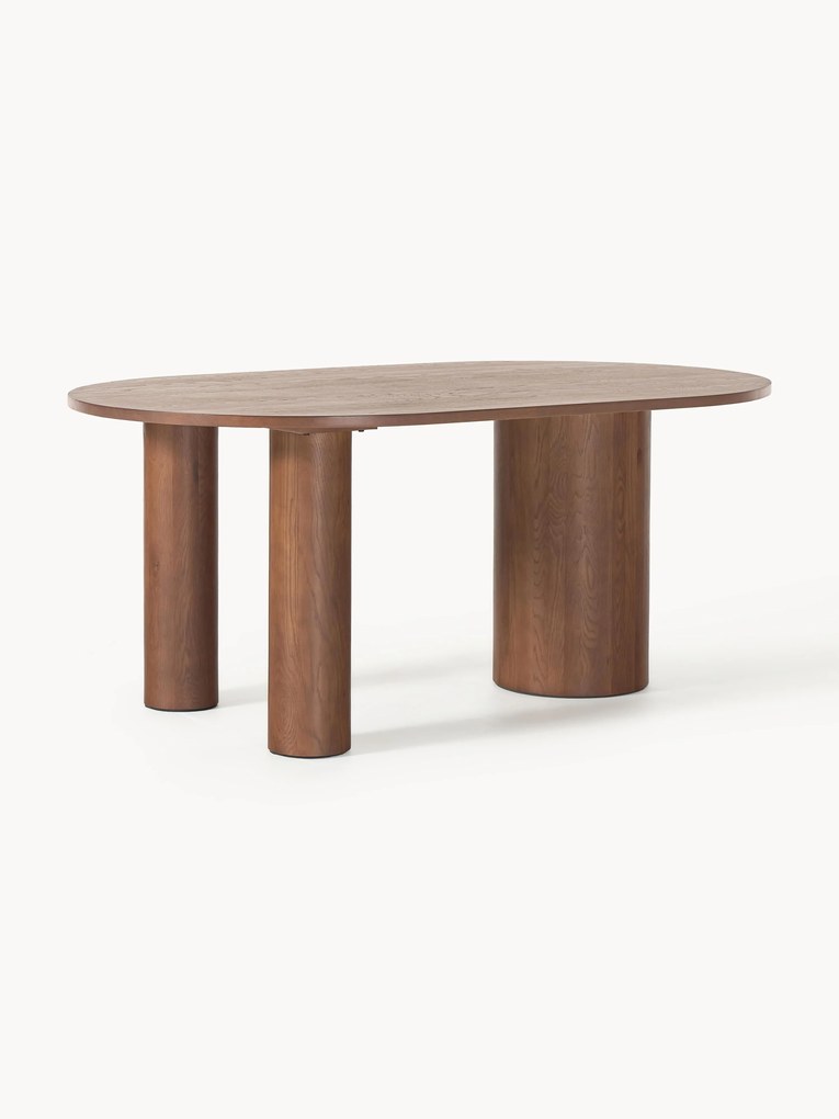 Ovale eettafel Dunia van eikenhout