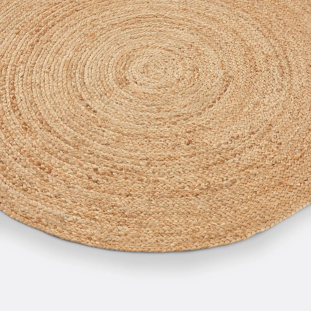 Vloerkleed in jute, Aftas,Ø100 cm