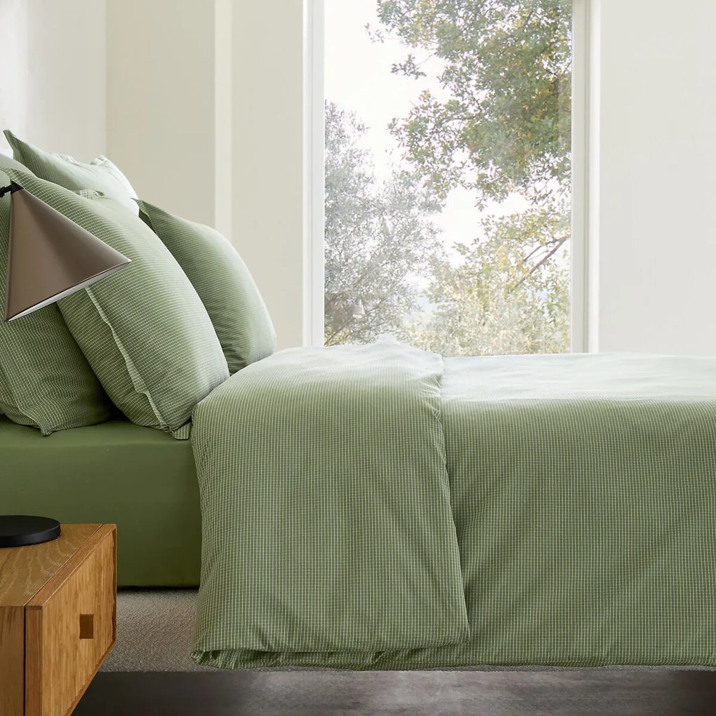 Dekbedovertrek in gewassen perkal katoen, Sabbal