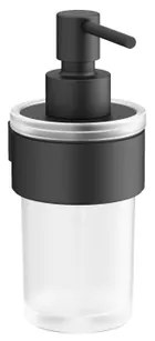 Crosswater Velo Zeepdispenser - 16.5x11x6.9cm - wandmodel - mat zwart VE011M